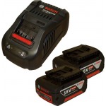 Bosch GSB 18V-85 C Solo Κρουστικό Δραπανοκατσάβιδο Μπαταρίας 18V solo+Bosch GDR Κατσαβιδι 18V-200 C 18V Solo+ Bosch Σετ Φορτιστής Gal 1880 CV Και Μπαταρίες 2x18V/6.0Ah