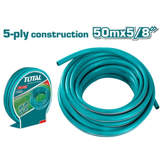 TOTAL ΛΑΣΤΙΧΟ ΠΟΤΙΣΜΑΤΟΣ 5 ΣΤΡΩΣΕΩΝ 5/8" - 50m THPH505855 TOTAL ΛΑΣΤΙΧΟ ΠΟΤΙΣΜΑΤΟΣ 5 ΣΤΡΩΣΕΩΝ 5/8" - 50m THPH505855