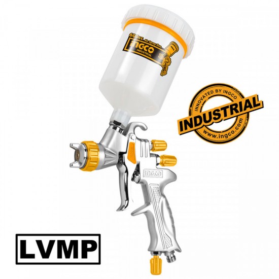 INGCO Επαγγ. Πιστόλι Βαφής Αέρος LVMP Άνω Δοχείο ASG1065