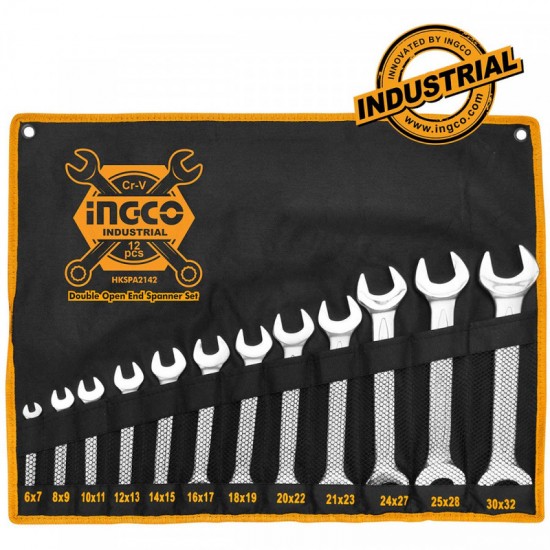 Γερμανικά κλειδιά σετ 12τεμ. 6-32mm HKSPA2142 INGCO