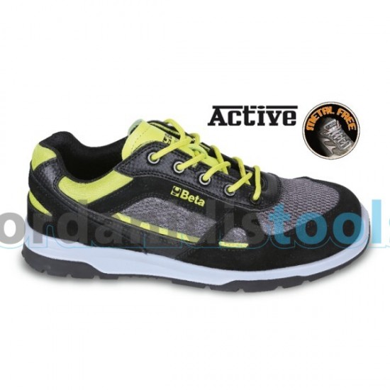 Παπούτσι ασφαλείας σουέτ, δικτυωτό, κίτρινο-μαύρο Active 7314AF BETA ΝΟΥΜΕΡΟ 45
