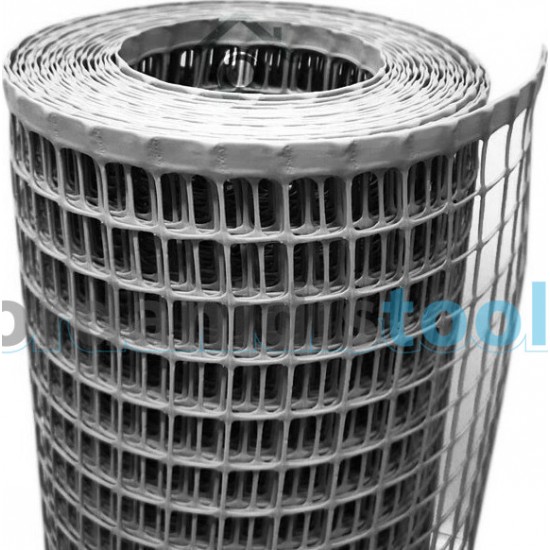 1m Ύψος Πλαστικό Πλέγμα Δίχτυ Περίφραξης Μπαλκονιού Ενισχυμένο Γκρι