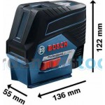 BOSCH - GCL 2-50 Professional Γραμμικό Λέιζερ Κόκκινης Δέσμης με RM2