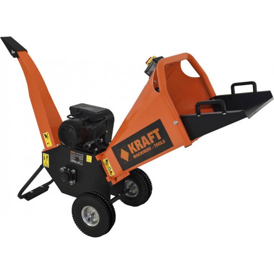 KRAFT Ηλεκτρικός κλαδοτεμαχιστής με ισχυρό κινητήρα και στιβαρή μεταλλική κατασκευή 4000 Watt KRAFT Ηλεκτρικός κλαδοτεμαχιστής με ισχυρό κινητήρα και στιβαρή μεταλλική κατασκευή 4000 Watt
