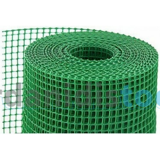 1m Ύψος Πλαστικό Πλέγμα Δίχτυ Περίφραξης Μπαλκονιού Ενισχυμένο Πρασινο
