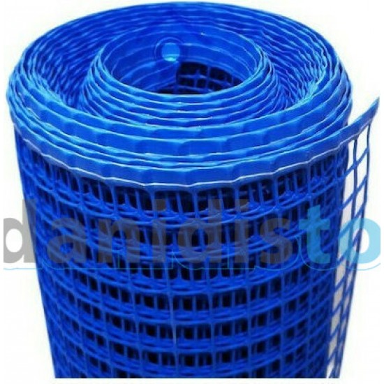 1m Ύψος Πλαστικό Πλέγμα Δίχτυ Περίφραξης Μπαλκονιού Ενισχυμένο Γαλαζιο