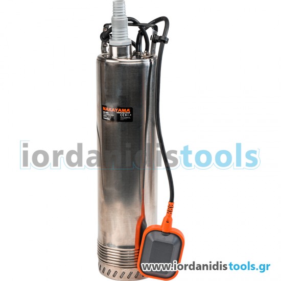 NAKAYAMA NP1185 Αντλία πηγαδιών INOX πολυβάθμια με φλοτέρ 030614 εως 6 ΑΤΟΚΕΣ ΔΟΣΕΙΣ
