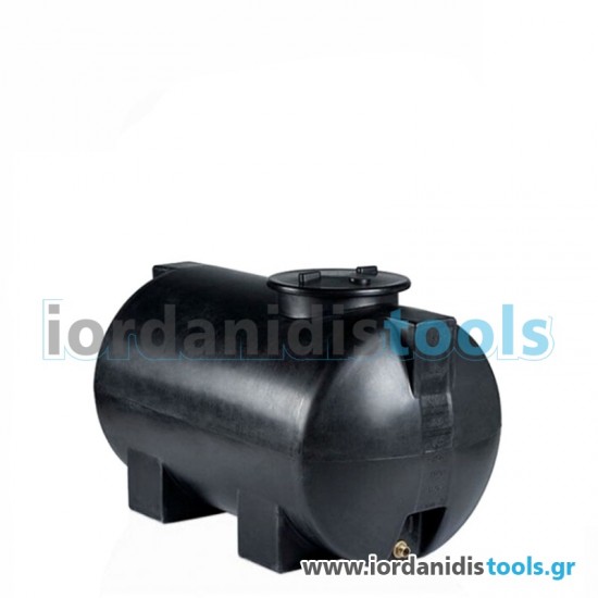 Δεξαμενή Πλαστική Οριζόντια 500lt Μαύρη