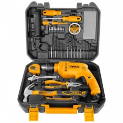 INGCO Σετ 115 τεμ. Εργαλείων και Δράπανο HKTHP11151