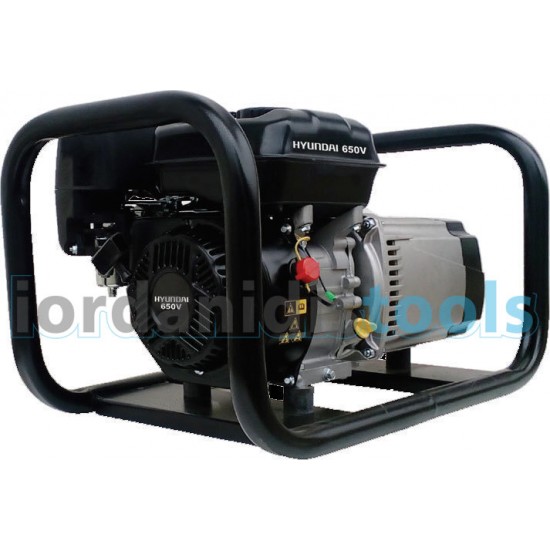 HYUNDAI Ηλεκτροπαράγωγο Ζεύγος 220V Βενζίνης Τετράχρονο 4,2KVA με LINZ Γεννήτρια Σχοινί 4200 60 kg