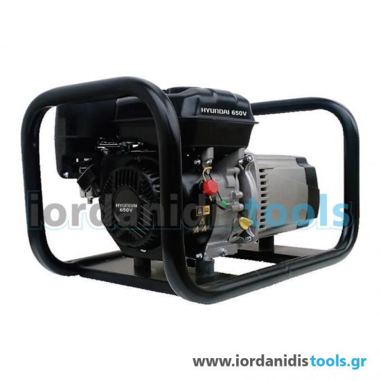 HYUNDAI Γεννήτρια βενζίνης HYUNDAI 10000AVR 10 KVA τετράχρονη με Σχοινί (40D53-7) 100 KG