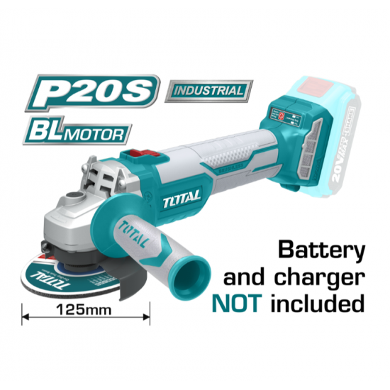 TAGLI 1252 ΓΩΝ ΛΕΙΑΝΤΗΡΑΣ 20V/125MM ΜΠΑΤΑΡΙΑΣ ΛΙΘΙΟΥ ΣΚΕΤΟ ΣΩΜΑ ΕΡΓΑΛΕΙΟΥ