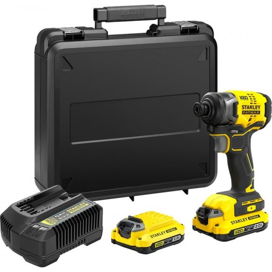 STANLEY - SFMCF810D2K-QW FATMAX® V20 BRUSHLESS 18V Παλμικό Κατσαβίδι 2x2.0Ah ΕΩΣ 6 ΑΤΟΚΕΣ ΔΟΣΕΙΣ STANLEY - SFMCF810D2K-QW FATMAX® V20 BRUSHLESS 18V Παλμικό Κατσαβίδι 2x2.0Ah ΕΩΣ 6 ΑΤΟΚΕΣ ΔΟΣΕΙΣ