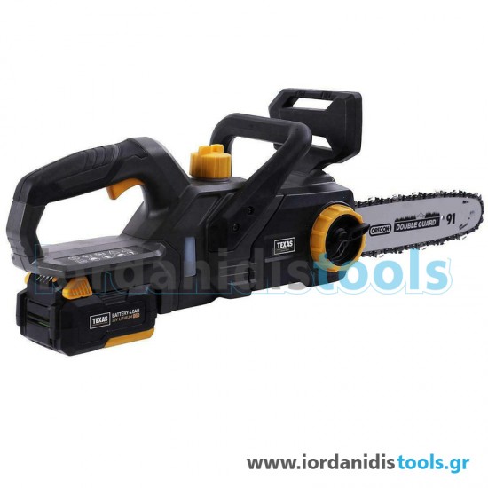 Texas CSX2000 Κλαδευτικό Αλυσοπρίονο Μπαταρίας 2.7kg με Λάμα 25cm εως 6 ΑΤΟΚΕΣ ΔΟΣΕΙΣ Texas CSX2000 Κλαδευτικό Αλυσοπρίονο Μπαταρίας 2.7kg με Λάμα 25cm εως 6 ΑΤΟΚΕΣ ΔΟΣΕΙΣ