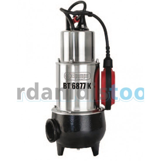 EL PUMPS BT 4877K Αντλία - 1.2 hp 1¼'' 220 Volt - λυμάτων με ΚΟΠΤΗΡΑ ανοξείδωτες με μαντεμένιο σώμα αντλίας και φτερωτή VORTEX με φλοτέρ EL PUMPS BT 4877K Αντλία - 1.2 hp 1¼'' 220 Volt - λυμάτων με ΚΟΠΤΗΡΑ ανοξείδωτες με μαντεμένιο σώμα αντλίας και φτερωτή VORTEX με φλοτέρ