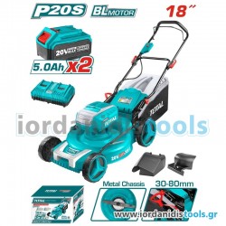 TOTAL ΕΠΑΓΓΕΛΜΑΤΙΚΗ ΜΗΧΑΝΗ ΓΚΑΖΟΝ ΜΠΑΤ. Li-ion 2X20V / 46cm (TLMLI20182) εως 6 ΑΤΟΚΕΣ ΔΟΣΕΙΣ TOTAL ΕΠΑΓΓΕΛΜΑΤΙΚΗ ΜΗΧΑΝΗ ΓΚΑΖΟΝ ΜΠΑΤ. Li-ion 2X20V / 46cm (TLMLI20182) εως 6 ΑΤΟΚΕΣ ΔΟΣΕΙΣ