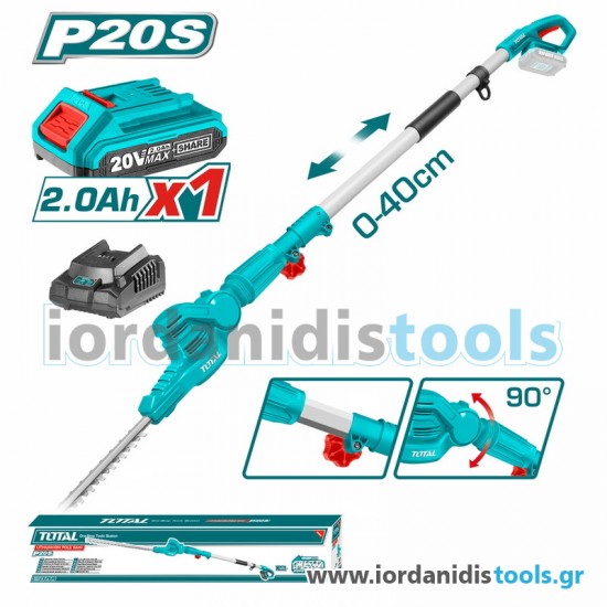 TOTAL ΤΗΛΕΣΚΟΠΙΚΟ ΨΑΛΙΔΙ ΜΠΟΡΝΤΟΥΡΑΣ ΜΠΑΤ. Li-ion 20V / 2Ah / 1 ΜΠΑΤΑΡΙΑ (TPHT2016012) εως 6 ΑΤΟΚΕΣ ΔΟΣΕΙΣ