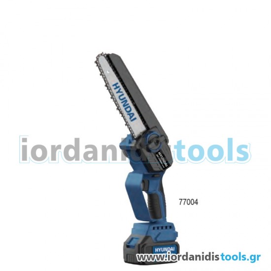 Αλυσοπρίονο κλαδευτικό μπαταρίας 21V HYUNDAI HCS 21800VB OIL TANK Brushless Επαγγελματικό με 2 μπαταρίες & λάμα 203mm  77004