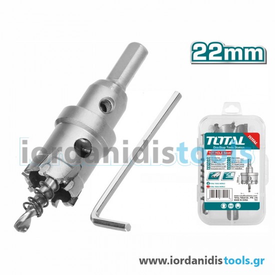 TOTAL ΠΟΤΗΡΟΤΡΥΠΑΝΟ ΚΑΡΒΙΔΙΟΥ ΙΝΟΧ / ΣΙΔΗΡΟΥ 22mm TAC48221 TOTAL ΠΟΤΗΡΟΤΡΥΠΑΝΟ ΚΑΡΒΙΔΙΟΥ ΙΝΟΧ / ΣΙΔΗΡΟΥ 22mm TAC48221