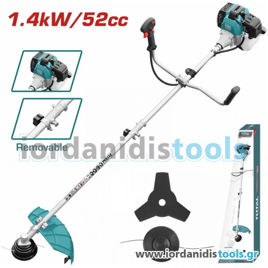 TOTAL ΘΑΜΝΟΚΟΠΤΙΚΟ ΒΕΝΖ. 52cc ΜΕ ΔΙΑΙΡΟΥΜΕΝΟ ΜΠΑΣΤΟΥΝΙ TP5524421