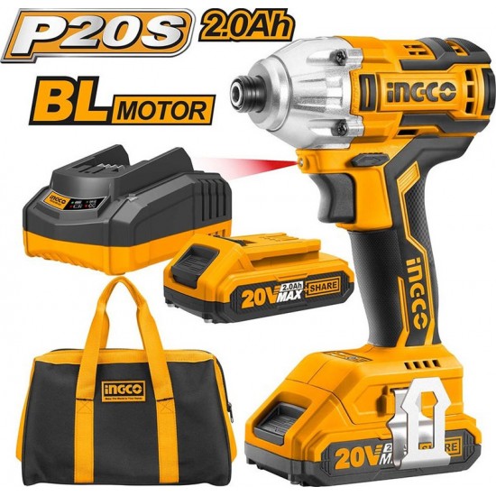 ΠΑΛΜΙΚΌ ΚΑΤΣΑΒΊΔΙ ΜΠΑΤΑΡΊΑΣ 20V LI-ION CIRLI2002 INGCO  