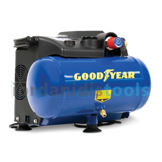 GOODYEAR Αεροσυμπιεστής Μονομπλόκ OILFREE 6Lit 608005
