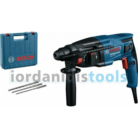GBH 2-21+ ACC Set ΠΕΡΙΣΤΡΟΦΙΚΟ ΣΚΑΠΤΙΚΟ 720w 2J + 3 ΤΡΥΠΑΝΙΑ SDS PLUS ΒΑΛΙΤΣΑ BOSCH 06112A6002