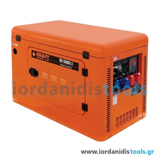 KRAFT - WS15000L-3 Ηλεκτρογεννήτρια Πετρελαίου 10000W KRAFT - WS15000L-3 Ηλεκτρογεννήτρια Πετρελαίου 10000W