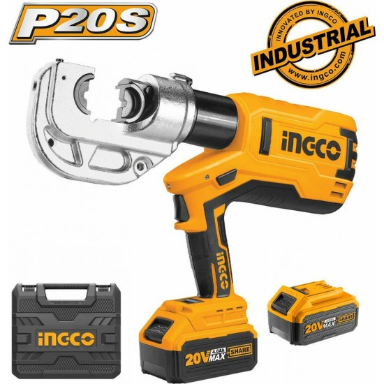 Επαγγελματική Υδραυλική Πρέσσα Καλωδίων Μπαταρίας 20V Li-Ion CTLI2002 INGCO ΕΩΣ 12 ΑΤΟΚΕΣ ΔΟΣΕΙΣ Επαγγελματική Υδραυλική Πρέσσα Καλωδίων Μπαταρίας 20V Li-Ion CTLI2002 INGCO ΕΩΣ 12 ΑΤΟΚΕΣ ΔΟΣΕΙΣ