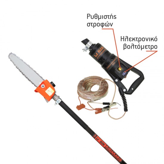 ΗΛΕΚΤΡΙΚΟ ΚΟΝΤΑΡΟΠΡΙΟΝΟ SIK POWER SHARK BRUSHLESS ΜΕ ΣΩΛΗΝΑ ΑΛΟΥΜΙΝΙΟΥ ΕΩΣ 6 ΑΤΟΚΕΣ ΔΟΣΕΙΣ