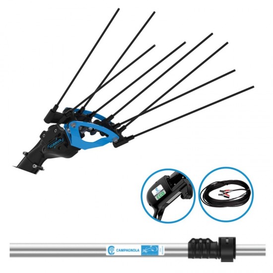 Ελαιοραβδιστικό μπαταρίας ICARUS ECO με τηλεσκοπική προέκταση αλουμινίου 450W 185-270cm – CAMPAGNOLA 860110 & R4 ΕΩΣ 12 ΑΤΟΚΕΣ ΔΟΣΕΙΣ