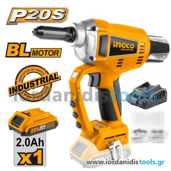 INGCO Πριτσιναδόρος Μπαταρίας 20V Li-Ion CRTLI20051
