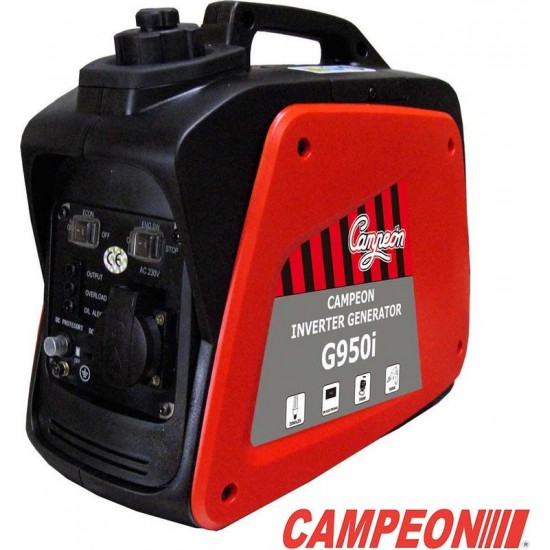 CAMPEON G-950i Φορητή Γεννήτρια Βενζίνης 0.95Kva Inverter Αθόρυβη ΕΩΣ 6 ΑΤΟΚΕΣ ΔΟΣΕΙΣ CAMPEON G-950i Φορητή Γεννήτρια Βενζίνης 0.95Kva Inverter Αθόρυβη ΕΩΣ 6 ΑΤΟΚΕΣ ΔΟΣΕΙΣ