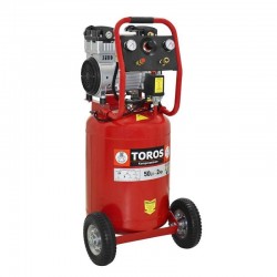 Μονομπλόκ Μονοφασικός Αεροσυμπιεστής Κάθετος 230V Oil Free 50Lt 2.0Hp ΤOROS 40127 ΕΩΣ 12 ΑΤΟΚΕΣ ΔΟΣΕΙΣ