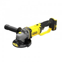 Stanley Fatmax – Γωνιακός Τροχός 125mm Μπαταρίας 18V με βαλίτσα μεταφοράς, φορτιστή + 2 μπαταρίες 6.0Ah SFMCG400B-XJ ΕΩΣ 6 ΑΤΟΚΕΣ ΔΟΣΕΙΣ