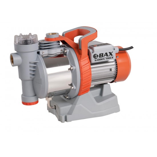 BAX B-110039 Αντλία Επιφάνειας Νερού ΙΝΟΧ Αυτόματης Αναρρόφησης με εσωτερικό φίλτρο και ελεγκτή ροής 1100W