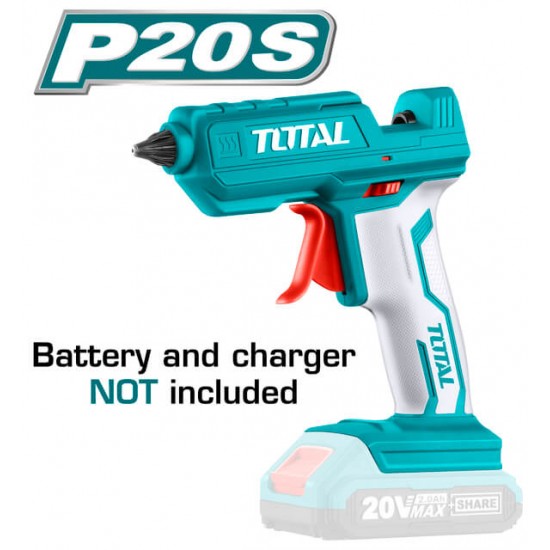 TOTAL TGGLI2001 ΠΙΣΤΟΛΙ ΚΟΛΛΑΣ ΜΠΑΤΑΡΙΑΣ ΛΙΘΙΟΥ 20V TOTAL TGGLI2001 ΠΙΣΤΟΛΙ ΚΟΛΛΑΣ ΜΠΑΤΑΡΙΑΣ ΛΙΘΙΟΥ 20V