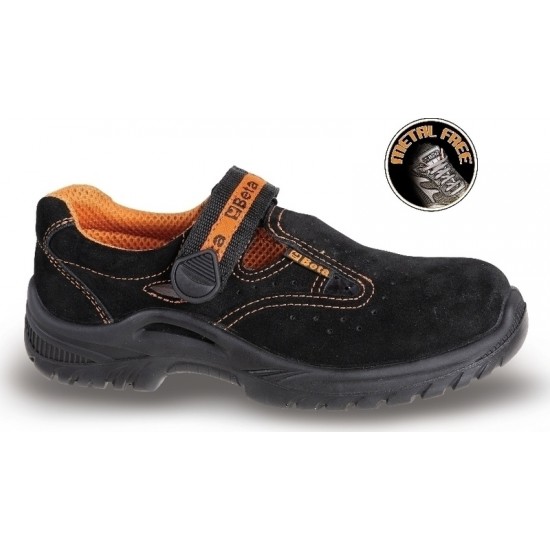 BETA 7216BKK Παπούτσι-Σανδάλι Προστασίας Μαλακό Σουέτ με Κλείσιμο Στραπ No 35-48 B0721603