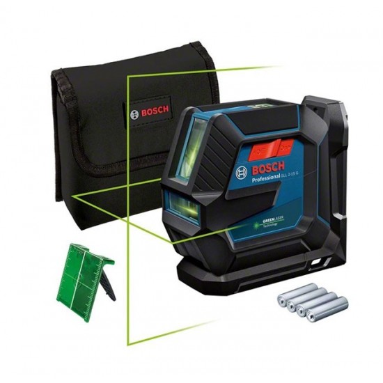 BOSCH GLL 2-15 G Professional Λέιζερ Γραμμών με Στήριγμα LB 10 0601063W00 εως 6 ΑΤΟΚΕΣ ΔΟΣΕΙΣ