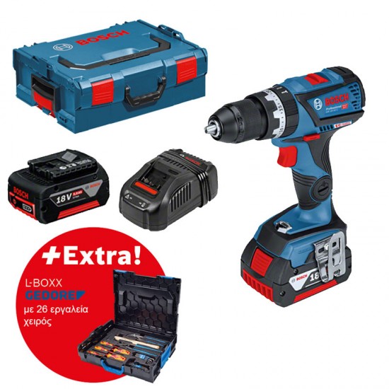 BOSCH Σετ κρουστικό Δραπανοκατσάβιδο GSB 18V-60 C + L-BOXX GEDORE εως 24 ΑΤΟΚΕΣ ΔΟΣΕΙΣ BOSCH Σετ κρουστικό Δραπανοκατσάβιδο GSB 18V-60 C + L-BOXX GEDORE εως 24 ΑΤΟΚΕΣ ΔΟΣΕΙΣ