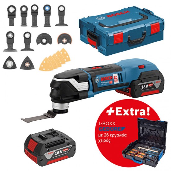 BOSCH Σετ Πολυεργαλείο GOP 18 V-28 + L-BOXX GEDORE εως 24 ΑΤΟΚΕΣ ΔΟΣΕΙΣ BOSCH Σετ Πολυεργαλείο GOP 18 V-28 + L-BOXX GEDORE εως 24 ΑΤΟΚΕΣ ΔΟΣΕΙΣ