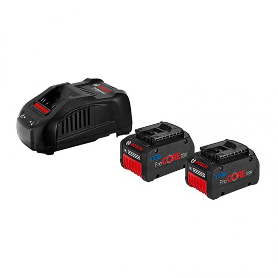 BOSCH Σετ 2 Μπαταρίων ProCORE18V 7.0 Ah με Φορτιστή εως 12 ΑΤΟΚΕΣ ΔΟΣΕΙΣ BOSCH Σετ 2 Μπαταρίων ProCORE18V 7.0 Ah με Φορτιστή εως 12 ΑΤΟΚΕΣ ΔΟΣΕΙΣ
