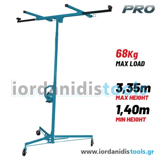 BORMANN Pro BTC6200 Ανυψωτικό Γυψοσανίδας 3,35m με Μέγιστο Φορτίο, 68Kg 069430