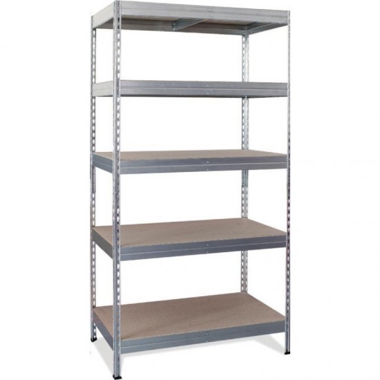BULLE Μεταλλική ραφιέρα γαλβανιζέ με 5 ράφια νοβοπάν 100x50x192 cm 610408 ΕΩΣ 6 ΑΤΟΚΕΣ ΔΟΣΕΙΣ BULLE Μεταλλική ραφιέρα γαλβανιζέ με 5 ράφια νοβοπάν 100x50x192 cm 610408 ΕΩΣ 6 ΑΤΟΚΕΣ ΔΟΣΕΙΣ