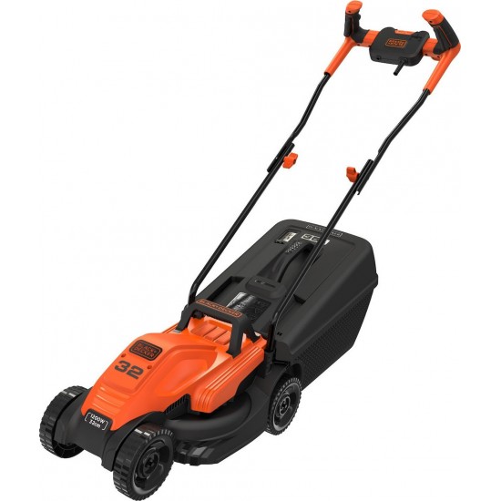 BLACK&DECKER BEMW451BH Ηλεκτρική μηχανή γκαζόν 1200W 32cm με ποδηλατική λαβή BLACK&DECKER BEMW451BH Ηλεκτρική μηχανή γκαζόν 1200W 32cm με ποδηλατική λαβή