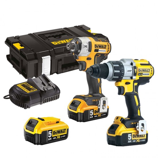 DEWALT DCK276P3 Σετ Κρουστ. Δραπ/βιδο + Παλμικό Κατσαβίδι 18V 5.0Ah XR  εως 24 ΑΤΟΚΕΣ ΔΟΣΕΙΣ