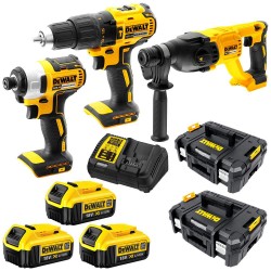 DEWALT DCK369M3T 18V XR Brushless Σετ με Πιστολετο - Παλμικο Κατσαβιδι - Κρουστικο Δραπανοκατσαβιδο  εως 24 ΑΤΟΚΕΣ ΔΟΣΕΙΣ