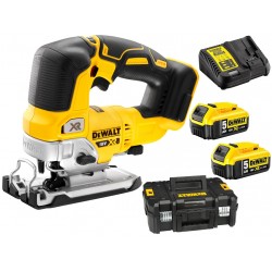 DEWALT DCS334P2 Σέγα 18V brushless με 2 μπαταρίες 5.0A.h και φορτιστή σε βαλίτσα  εως 12 ΑΤΟΚΕΣ ΔΟΣΕΙΣ