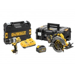 DEWALT DCK2056T2T Σετ Κρουστικό Δραπανοκατσάβιδο και Δισκοπρίονο 18V XR εως 24 ΑΤΟΚΕΣ ΔΟΣΕΙΣ