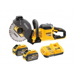 DEWALT DCS690X2-QW Δισκοπρίονο μπετού 54V XR brushless Flexvolt με 2 μπαταρίες 9.0Ah και φορτιστή εως 24 ΑΤΟΚΕΣ ΔΟΣΕΙΣ
